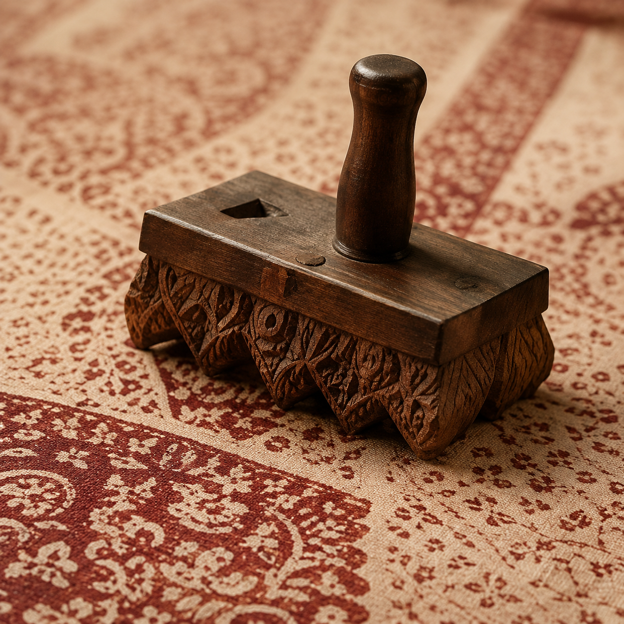 Hand carved wooden blocks for printing